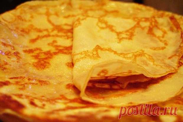 Блинчики на воде рецепт – русская кухня: выпечка и десерты. «Еда»