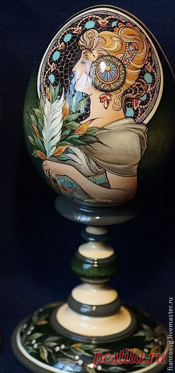Яйцо в стиле Альфонс Муха – купить в интернет-магазине на Ярмарке Мастеров с доставкой