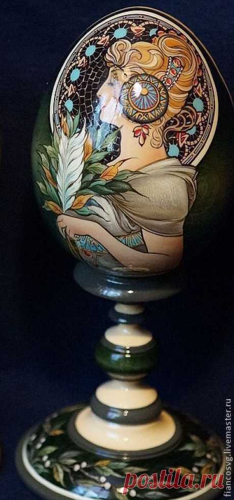 Яйцо в стиле Альфонс Муха – купить в интернет-магазине на Ярмарке Мастеров с доставкой