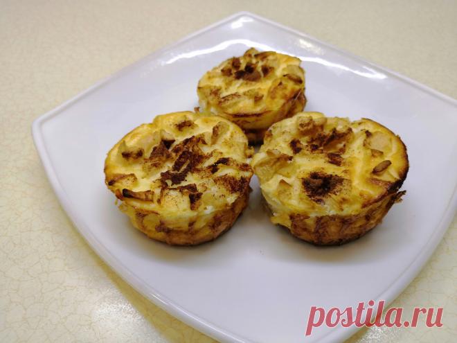 Нет сахара и нет муки. Творожный десерт с яблоками и корицей | Рецепты ПП - худеем вкусно! | Дзен