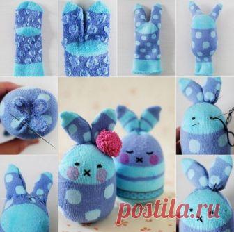 Шикарные яркие игрушки из ...носков — Сделай сам, идеи для творчества - DIY Ideas