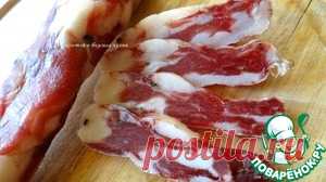 Сыровяленая домашняя колбаска - кулинарный рецепт