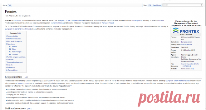 Frontex - Wikipedia, the free encyclopedia

ENG OK