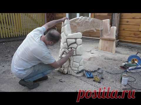 Лавочка своими руками из горбыля, 