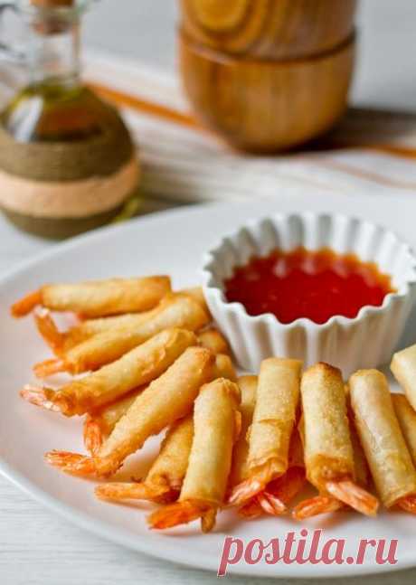 Рецепт креветок с имбирем в тесте фило с фото пошагово на Вкусном Блоге