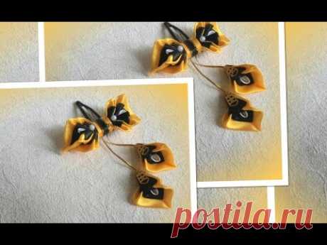 Kanzashi/ Канзаши, заколки/ МК/ DIY/new petals/