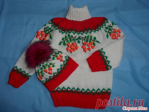 детский свитер снегири - Вязание - Страна Мам