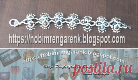 kristalboncuk kelebek bilezik-Hobim Rengarenk-Bilgi Paylaştıkça Büyür