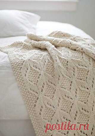 Детский плед спицами - схема вязания / Шитье, вязание для детей на спицах и крючком с описанием / КлуКлу. Рукоделие - бисероплетение, квиллинг, вышивка крестом, вязание