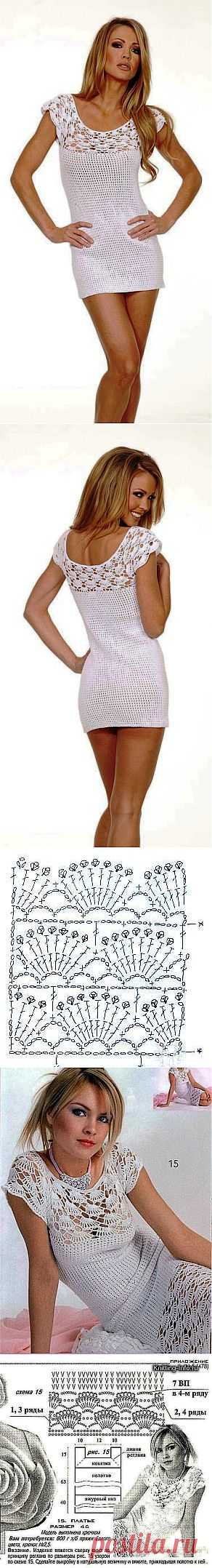 платье крючком.