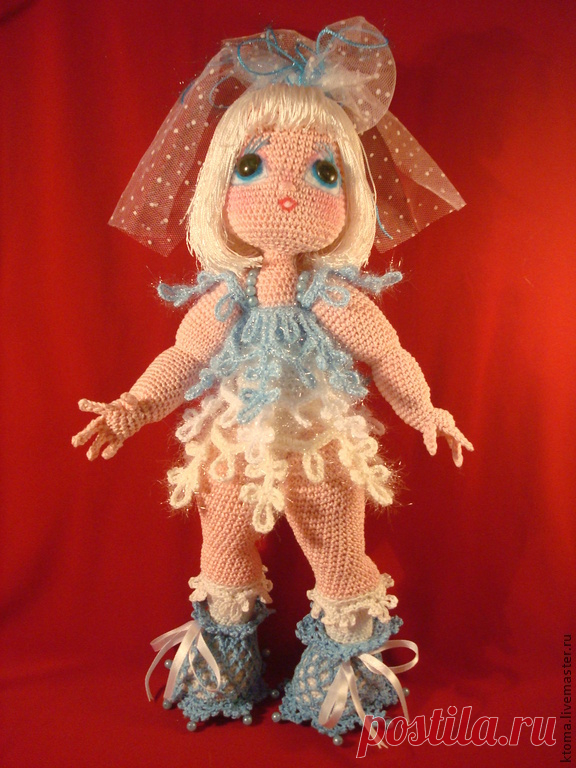 МК  сНеженка. Авторское описание купить в интернет-магазине Ярмарка Мастеров по цене 250 ₽ – 56QL7RU | Мягкие игрушки, Самара - доставка по России МК  сНеженка. Авторское описание в интернет-магазине на Ярмарке Мастеров. Куколка в наряде снежинки.
Мастер-класс по вязанию игрушки 