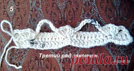 Вяжем квадрат с "бантиками" крючком. Описание + МК