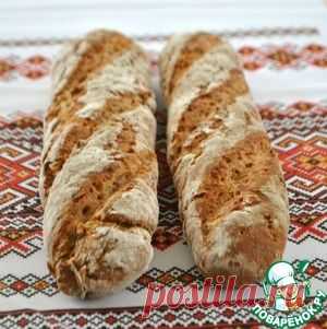 Ржаной батон с луком - кулинарный рецепт