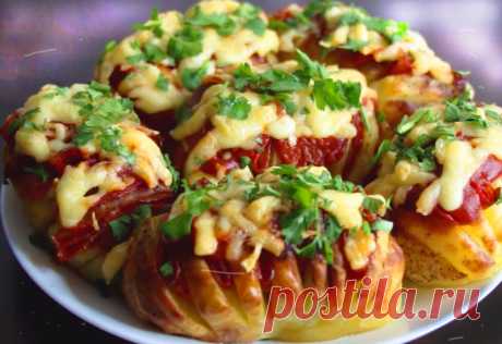 Фаршированный картофель в духовке: Простой и вкусный