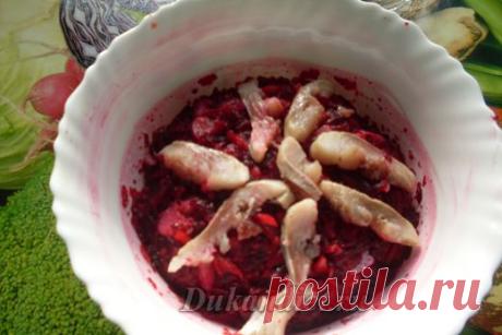 Селёдка под шубой по-дюкановски | Диета Дюкана
Отварила свеклу, морковь, натерла на терке, добавила кусочки селедки, все готово.
Кто желает, можно добавить майонез Дюкана.