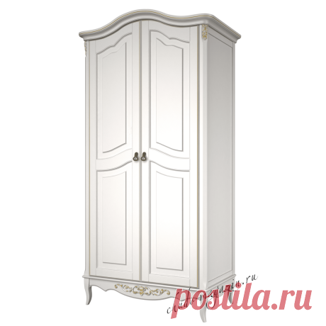 Шкаф распашной 2-х дверный цвет слоновая кость