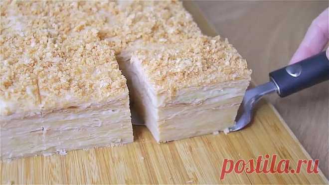 Торт НАПОЛЕОН ! ТЕПЕРЬ ТОЛЬКО ТАК И ПЕКУ! Необычайно вкусно!