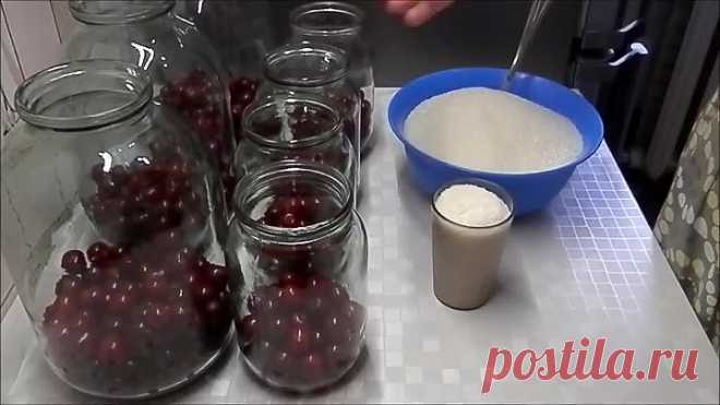 КОМПОТ из ВИШНИ рецепт на зиму