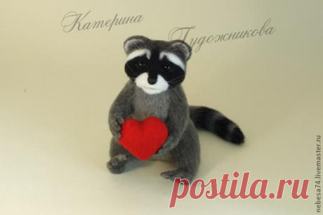 Мастер-класс по валянию енотика Мартина - Ярмарка Мастеров - ручная работа, handmade