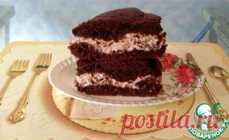 Шоколадно-малиновый пирог "Мгновение" - кулинарный рецепт