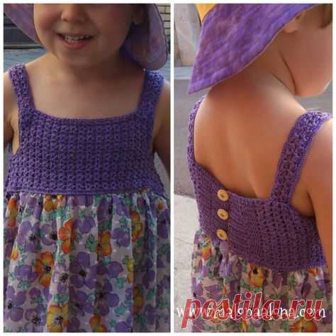 conjunto de vestido con top de | Crochet