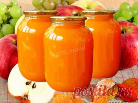 Сок яблочный на зиму с тыквой рецепт с фото - 1000.menu
