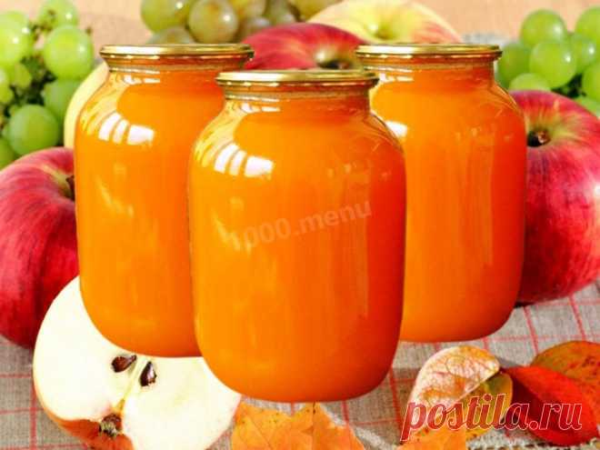Сок яблочный на зиму с тыквой рецепт с фото - 1000.menu