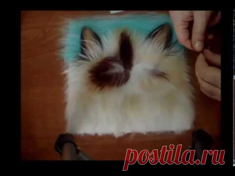 Мастер класс картины из шерсти.