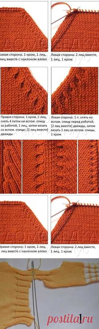 Схемы вязания спицами и крючком