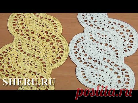 Вязание крючком кружева. Урок 28-3