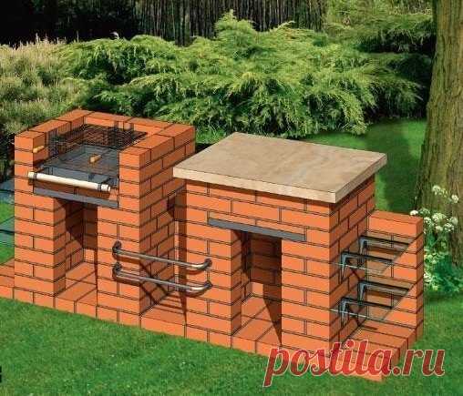 Мастерим садовый гриль - подробный проект и схемы