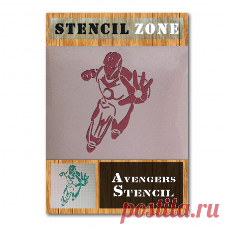 Iron Man Avengers Mylar aérographe Peinture murale Pochoir A2 Size Stencil - Large: Amazon.fr: Cuisine & Maison