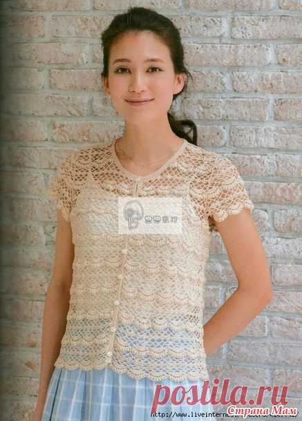 Летний жакет крючком - Вязание - Страна Мам