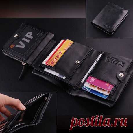 Men's Vintage 100% Genuine Leather Bifold Wallet Money Card Holder Clutch Purse  | eBay We do the same for you always. Quality is the first with best service. | eBay!