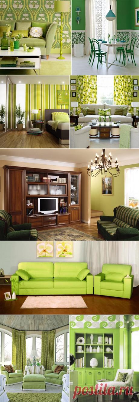Зеленый цвет в интерьере | интернет-магазин мебели Angstrem