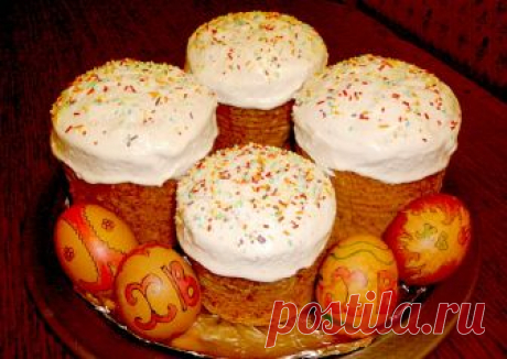 Кулич пасхальный на свежих дрожжах в духовке