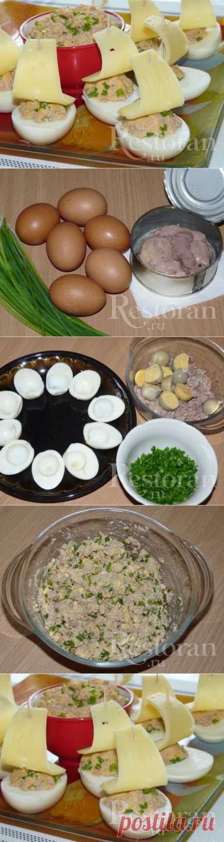Рецепт Холодная закуска из яиц и тресковой печени Ресторан.ру