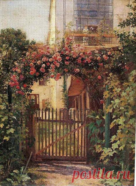 Uroš Predić - Pogled kroz luk ruža (1916)
Uros Predic - View through the arch of roses (1916)