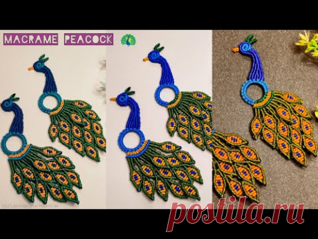 How to make an DIY Handmade Peacock| Home decor Macrame Peacock