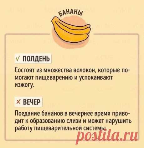 В какое время лучше есть те или иные продукты — Всегда в форме!