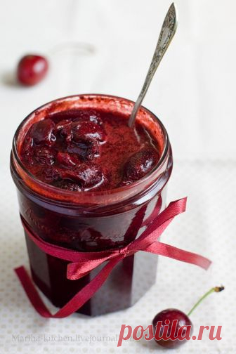 Черешневый конфитюр с шоколадом - Home is in the kitchen