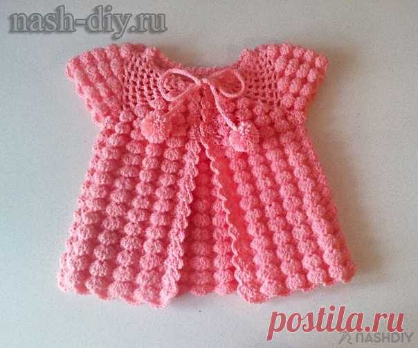 КАРДИГАН ЖИЛЕТКА КРЮЧКОМ МАЛИНКА ДЛЯ ДЕВОЧКИ,
описание: http://nash-diy.ru/vjazanie-dlja-detej/teplye-detskie..