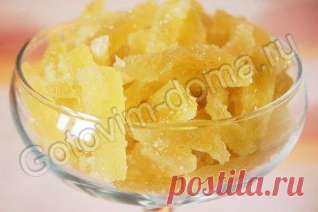 Рецепт: Цукаты из арбузных корок