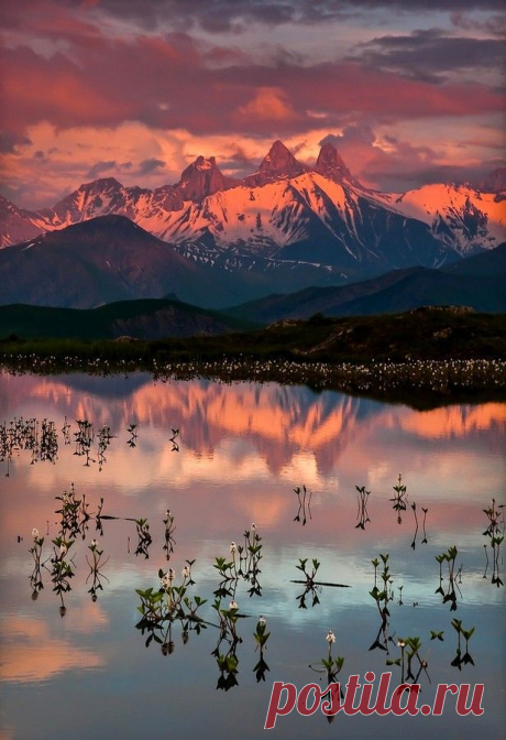 © Sunset on Guichard Lake, Alpes, France, by Joris Kiredjian, on 500px. | Sandra приколол(а) это к доске Sunrise ☼ Sunset