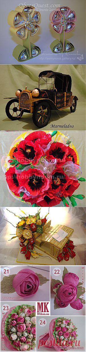 конфетные букеты - Самое интересное в блогах