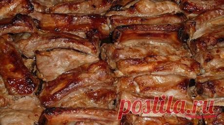 Свиные ребрышки в духовке