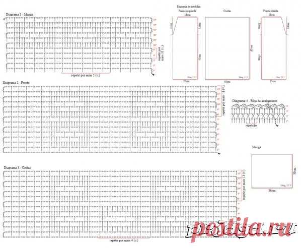 Филейный кардиган крючком