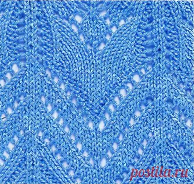 www.SHPULYA.com - Ажурный узор спицами 46
