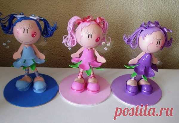 Куклы из фоамирана.