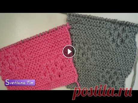 УЗОРЫ СПИЦАМИ ВЯЗАНИЕ. Необычный Узор спицами КРУГЛАЯ РЕШЕТКА / Beautiful Knitting Stitch № 305 Эти простые узоры спицами вяжутся изнаночными и лицевыми петлями, поэтому эти узоры хорошо подходят для начинающих учиться вязать спицами. УЗОРЫ СПИЦА...